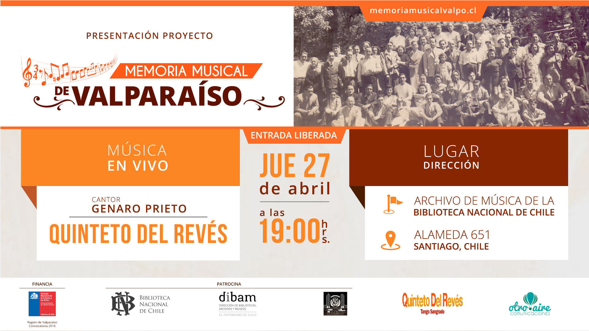 Presentación Proyecto Memoria Musical de Valparaíso